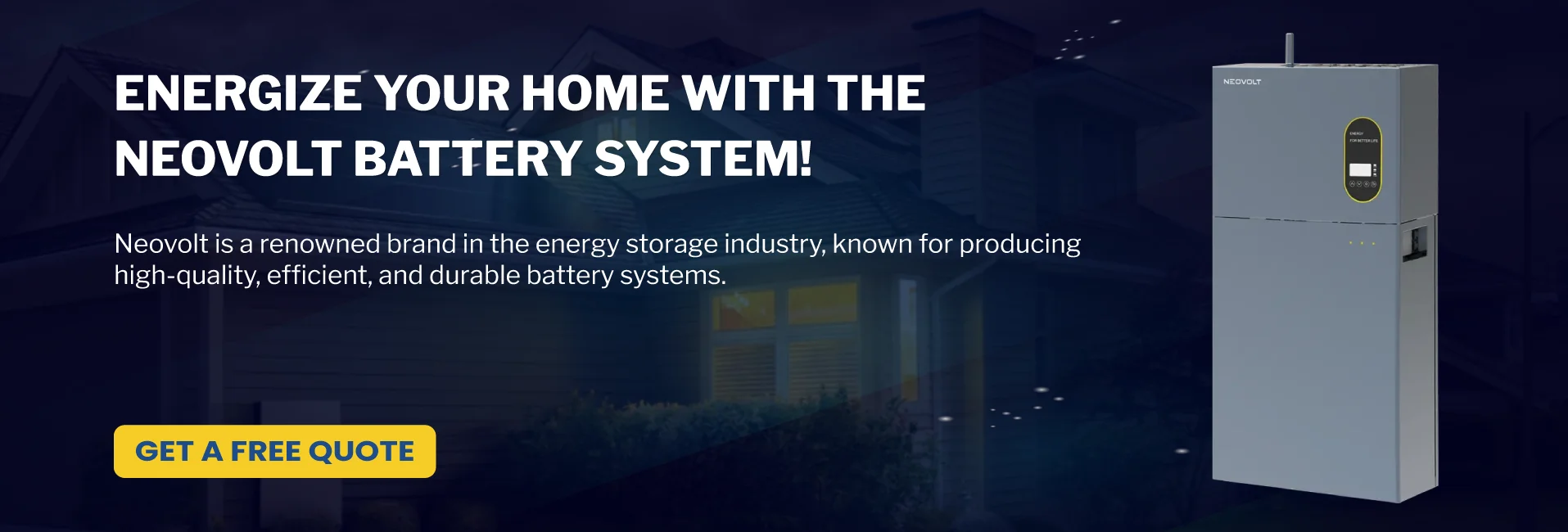 Solar energy for home