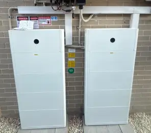 Installed Alpha battery on wall.
