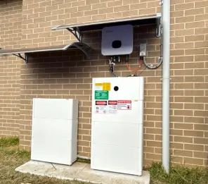 Battery installed at an Australian home