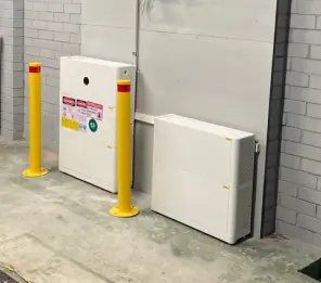 Installed Alpha battery on wall.